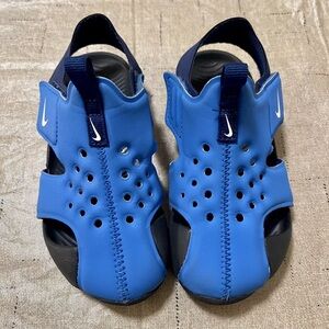 Nike Boys Kids Sunray Protect 2 Shoes PS Size 10c  943826-403 Blue